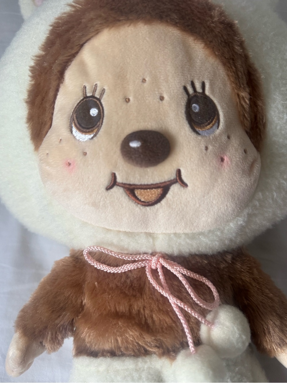 Monchhichi in Plushie Rabbit Suit - Yellow - Picture 4 of 4